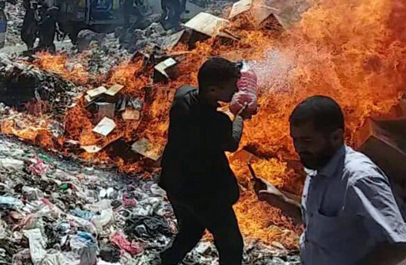 ضبط وإتلاف بضائع منتهية مخالفة للمواصفات القياسية
